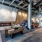 Spacious well lit lounge with large open area and ample seating